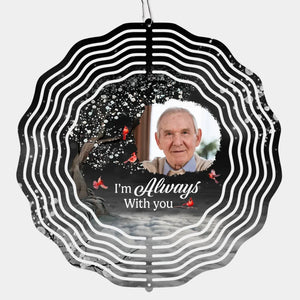 Custom Photo Nothing Can Ever Take Away A Love The Heart Holds - Memorial Personalized Custom Wind Spinner - Sympathy Gift For Family Members