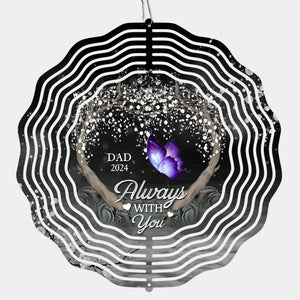 Forever In Our Thoughts - Memorial Personalized Custom Wind Spinner - Sympathy Gift For Family Members