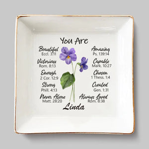 Life Is Better With True Friends Like You By My Side - Bestie Personalized Custom Jewelry Dish - Gift For Best Friends, BFF, Sisters