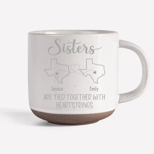 The Greatest Gift Of Life Is Friendship - Bestie Personalized Custom Pottery Mug - Gift For Best Friends, BFF, Sisters