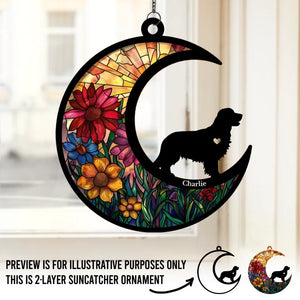 Don’t Cry Because It Is Over - Memorial Personalized Window Hanging Suncatcher - Sympathy Gift For Pet Owners, Pet Lovers