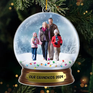 Custom Photo Grandparents Are The Perfect Blend Of Love And Happy Memories - Family Personalized Custom Ornament - Acrylic Custom Shaped - Christmas Gift For Grandma, Grandpa