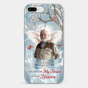 Custom Photo The Brave May Fall, But Never Yield - Memorial Personalized Custom Clear Phone Case - Sympathy Gift For Family Members