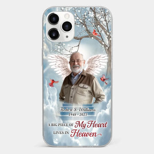 Custom Photo The Brave May Fall, But Never Yield - Memorial Personalized Custom Clear Phone Case - Sympathy Gift For Family Members