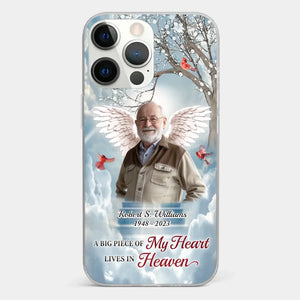 Custom Photo The Brave May Fall, But Never Yield - Memorial Personalized Custom Clear Phone Case - Sympathy Gift For Family Members