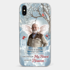 Custom Photo The Brave May Fall, But Never Yield - Memorial Personalized Custom Clear Phone Case - Sympathy Gift For Family Members