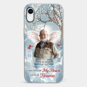 Custom Photo The Brave May Fall, But Never Yield - Memorial Personalized Custom Clear Phone Case - Sympathy Gift For Family Members