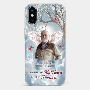 Custom Photo The Brave May Fall, But Never Yield - Memorial Personalized Custom Clear Phone Case - Sympathy Gift For Family Members