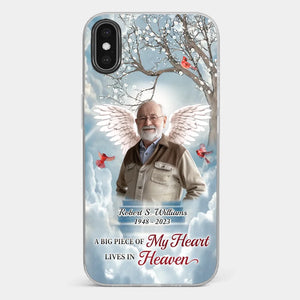 Custom Photo The Brave May Fall, But Never Yield - Memorial Personalized Custom Clear Phone Case - Sympathy Gift For Family Members