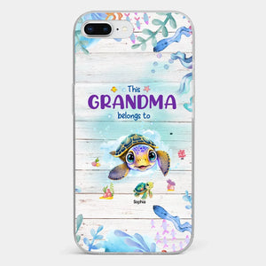 This Grandma Belongs To - Family Personalized Custom Clear Phone Case - Gift For Grandma