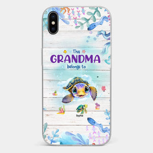 This Grandma Belongs To - Family Personalized Custom Clear Phone Case - Gift For Grandma