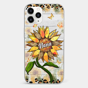 To The Wonderful Woman - Family Personalized Custom Clear Phone Case - Gift For Mom, Grandma