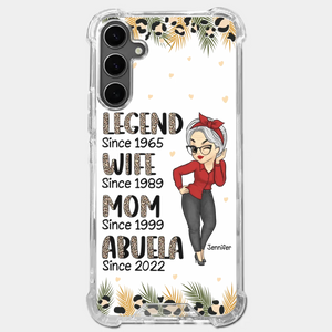 Promoted To Great Grandma - Family Personalized Custom Clear Phone Case - Gift For Mom, Grandma