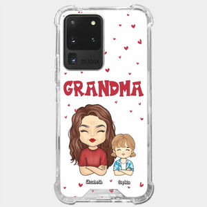 Our Beautiful Grandma Gave Us So Much Love - Family Personalized Custom Clear Phone Case - Gift For Mom, Grandma