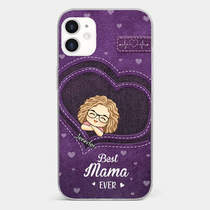 You Are The Most Awesome Mama - Family Personalized Custom Clear Phone Case - Gift For Mom, Grandma