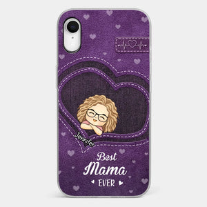 You Are The Most Awesome Mama - Family Personalized Custom Clear Phone Case - Gift For Mom, Grandma