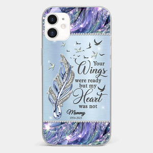 You'll Always Be In My Heart - Memorial Personalized Custom Clear Phone Case - Sympathy Gift For Family Members