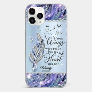 You'll Always Be In My Heart - Memorial Personalized Custom Clear Phone Case - Sympathy Gift For Family Members