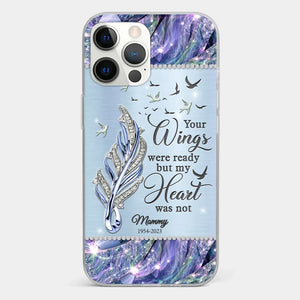 You'll Always Be In My Heart - Memorial Personalized Custom Clear Phone Case - Sympathy Gift For Family Members