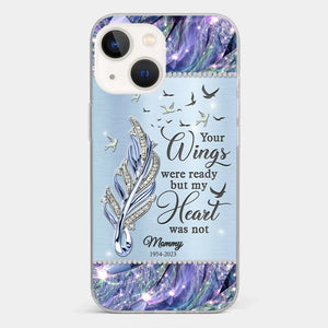 You'll Always Be In My Heart - Memorial Personalized Custom Clear Phone Case - Sympathy Gift For Family Members