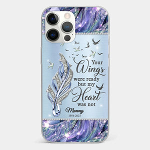 You'll Always Be In My Heart - Memorial Personalized Custom Clear Phone Case - Sympathy Gift For Family Members