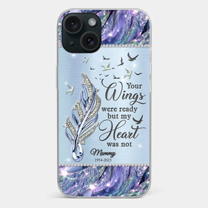 You'll Always Be In My Heart - Memorial Personalized Custom Clear Phone Case - Sympathy Gift For Family Members