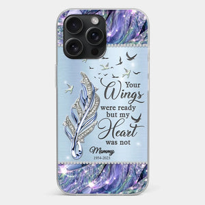 You'll Always Be In My Heart - Memorial Personalized Custom Clear Phone Case - Sympathy Gift For Family Members