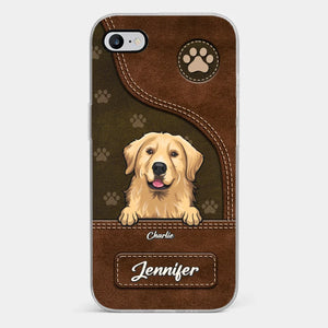 A Dog Wags Its Tail With Its Heart - Dog Personalized Custom Clear Phone Case - Gift For Pet Owners, Pet Lovers