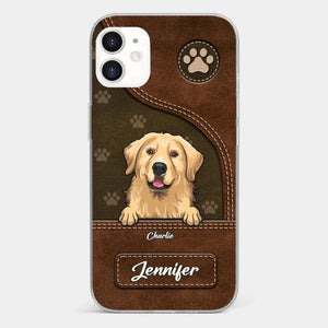 A Dog Wags Its Tail With Its Heart - Dog Personalized Custom Clear Phone Case - Gift For Pet Owners, Pet Lovers