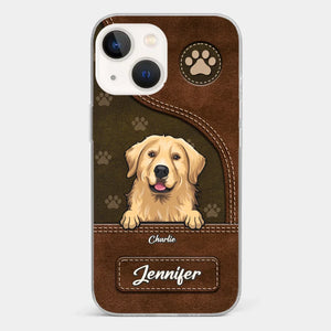 A Dog Wags Its Tail With Its Heart - Dog Personalized Custom Clear Phone Case - Gift For Pet Owners, Pet Lovers