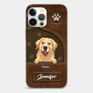 A Dog Wags Its Tail With Its Heart - Dog Personalized Custom Clear Phone Case - Gift For Pet Owners, Pet Lovers