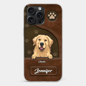 A Dog Wags Its Tail With Its Heart - Dog Personalized Custom Clear Phone Case - Gift For Pet Owners, Pet Lovers