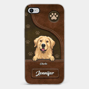 A Dog Wags Its Tail With Its Heart - Dog Personalized Custom Clear Phone Case - Gift For Pet Owners, Pet Lovers