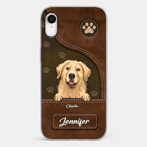 A Dog Wags Its Tail With Its Heart - Dog Personalized Custom Clear Phone Case - Gift For Pet Owners, Pet Lovers