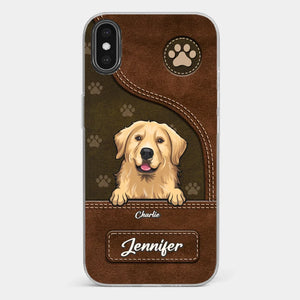 A Dog Wags Its Tail With Its Heart - Dog Personalized Custom Clear Phone Case - Gift For Pet Owners, Pet Lovers