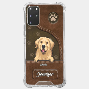 A Dog Wags Its Tail With Its Heart - Dog Personalized Custom Clear Phone Case - Gift For Pet Owners, Pet Lovers