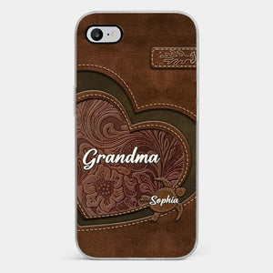 A Mother's Love Endures Through All - Family Personalized Custom Clear Phone Case - Gift For Mom, Grandma