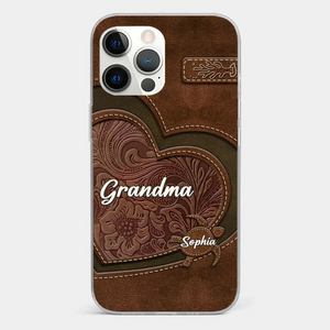 A Mother's Love Endures Through All - Family Personalized Custom Clear Phone Case - Gift For Mom, Grandma