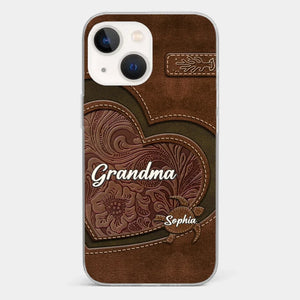 A Mother's Love Endures Through All - Family Personalized Custom Clear Phone Case - Gift For Mom, Grandma