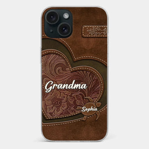 A Mother's Love Endures Through All - Family Personalized Custom Clear Phone Case - Gift For Mom, Grandma