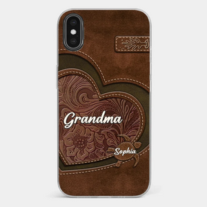 A Mother's Love Endures Through All - Family Personalized Custom Clear Phone Case - Gift For Mom, Grandma