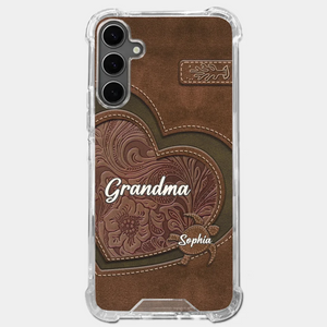 A Mother's Love Endures Through All - Family Personalized Custom Clear Phone Case - Gift For Mom, Grandma