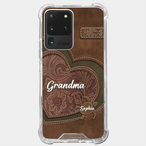 A Mother's Love Endures Through All - Family Personalized Custom Clear Phone Case - Gift For Mom, Grandma