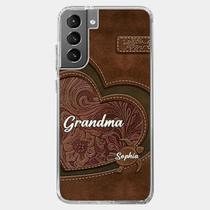 A Mother's Love Endures Through All - Family Personalized Custom Clear Phone Case - Gift For Mom, Grandma