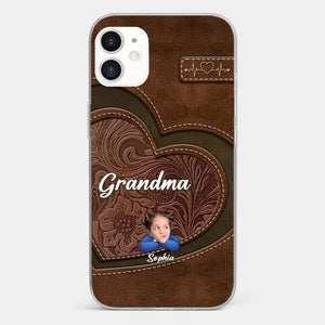 Custom Photo My Favorite People Call Me Grandma - Family Personalized Custom Clear Phone Case - Gift For Mom, Grandma