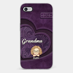 Your Unconditional Love Envelops Us - Family Personalized Custom Clear Phone Case - Gift For Mom, Grandma