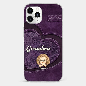 Your Unconditional Love Envelops Us - Family Personalized Custom Clear Phone Case - Gift For Mom, Grandma