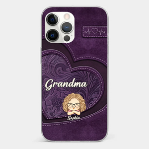 Your Unconditional Love Envelops Us - Family Personalized Custom Clear Phone Case - Gift For Mom, Grandma