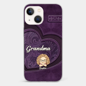 Your Unconditional Love Envelops Us - Family Personalized Custom Clear Phone Case - Gift For Mom, Grandma