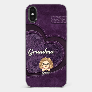 Your Unconditional Love Envelops Us - Family Personalized Custom Clear Phone Case - Gift For Mom, Grandma